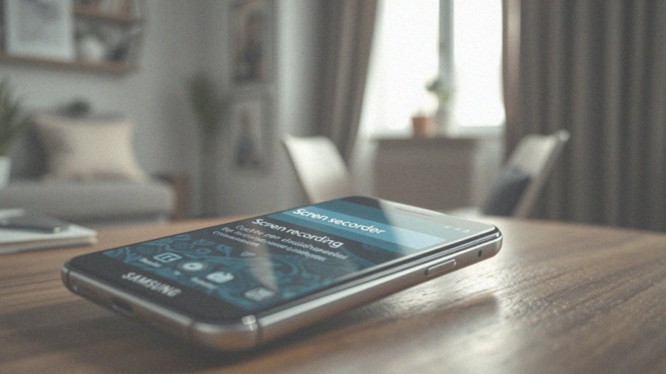 Jak włączyć nagrywanie ekranu w telefonie Samsung?