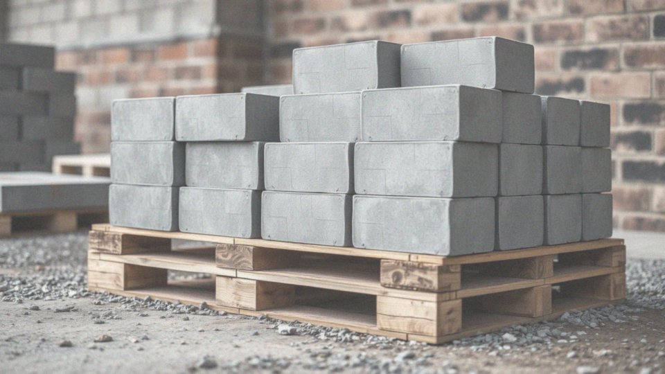 Jaką wagę ma paleta z bloczkami betonowymi 12x24x38?