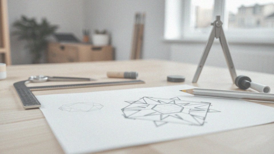 Jak wykonać projekt tatuażu diamentowego z geometrą?