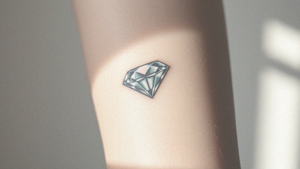 Tatuż diament 3D – elegancja i złożoność w sztuce ciała